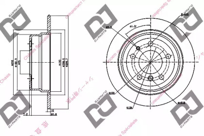 Тормозной диск DJ PARTS BD1164